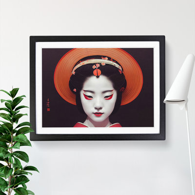 Stylish Geisha - Single Picture Frame Print