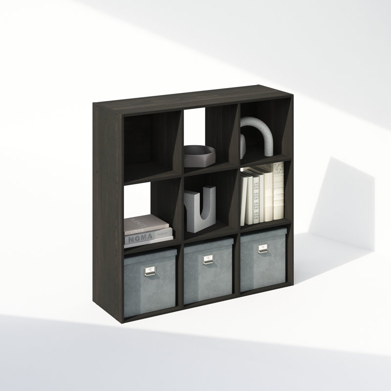 Amealia 89.89cm H x 89.69cm W Standard Bookcase, Espresso