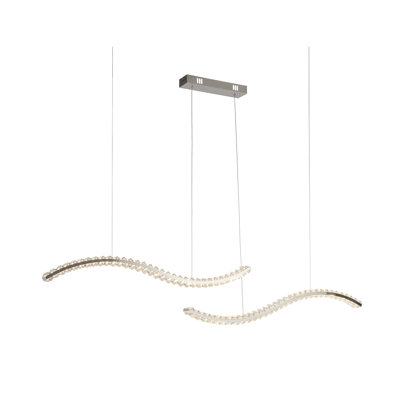 1 - Light Plated Gloss LED Pendant