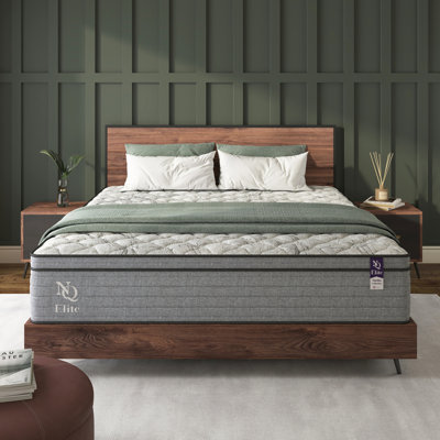 Matelas hybride en mousse viscoélastique gélifiée rafraîchissante
