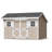 Classic Saltbox Outdoor Wood Storage Shed-732674785-687260668