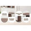 Wooden Dining Table, Modern Oval Kitchen Dining Table, Fashionable Double