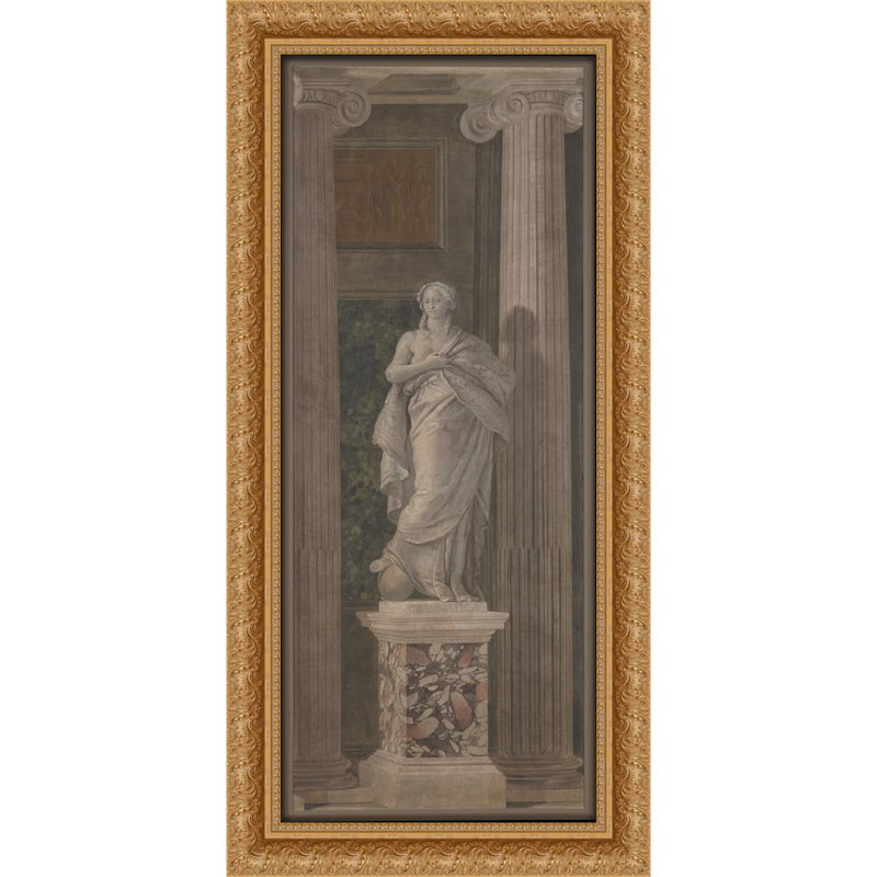 Figurine allégorique représentant la Grammaire (1760), H 32 po x l 16 po