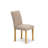 3 Piece Dining Table Set for Small Spaces Contains a Square Wooden Table and 2 Light Tan Linen Fabric Parson Dining Room Chairs, Oak-967615947-1033272024-1033272027