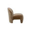 Chaise d'appoint entièrement rembourrée avec base avant arquée, dossier arrondi-407547861