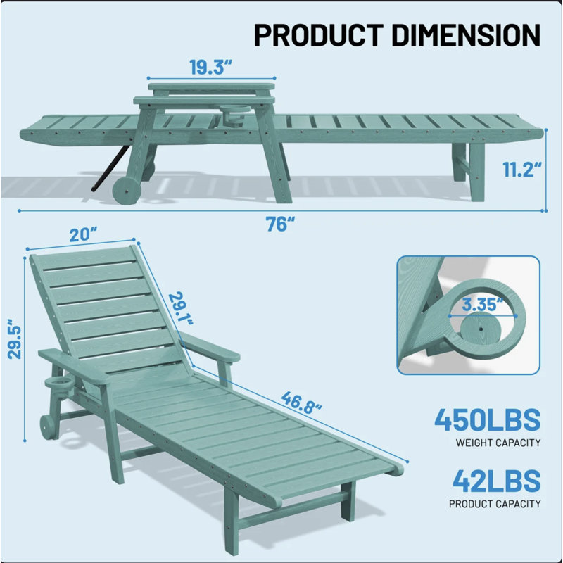 Outdoor Single chaise