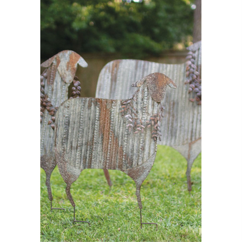 Piquet de jardin Aislinn, gris, H 41 po x l 32 po x P 1,5 po