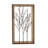 Brown Wood Frame with Metal Tree Wall Decor