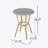 Round Metal Outdoor Bistro Table , 21.8'' in. W 21.8'' in. D-820915416