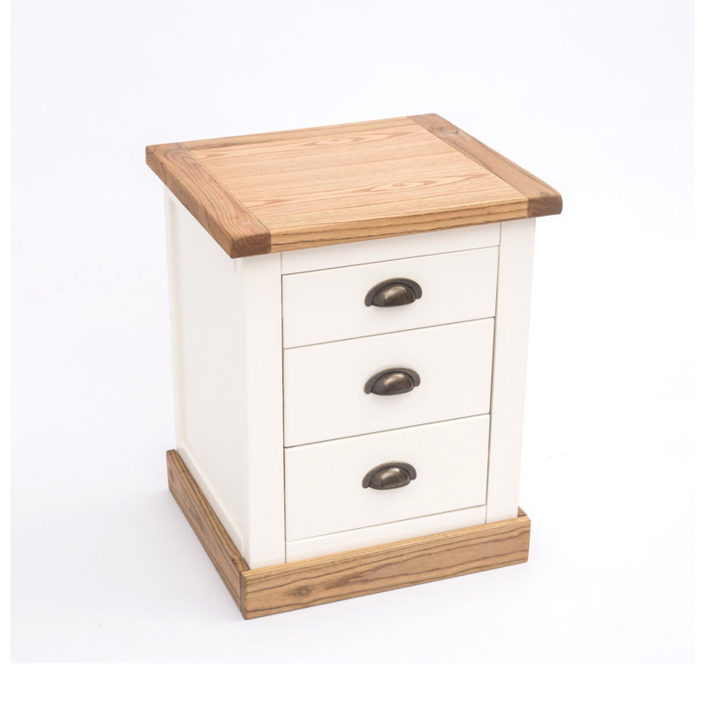 Jax 45cm W Solid + Manufactured Wood Bedside Table