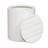 Bettee Drum End Table w/ Storage  - White-634664733