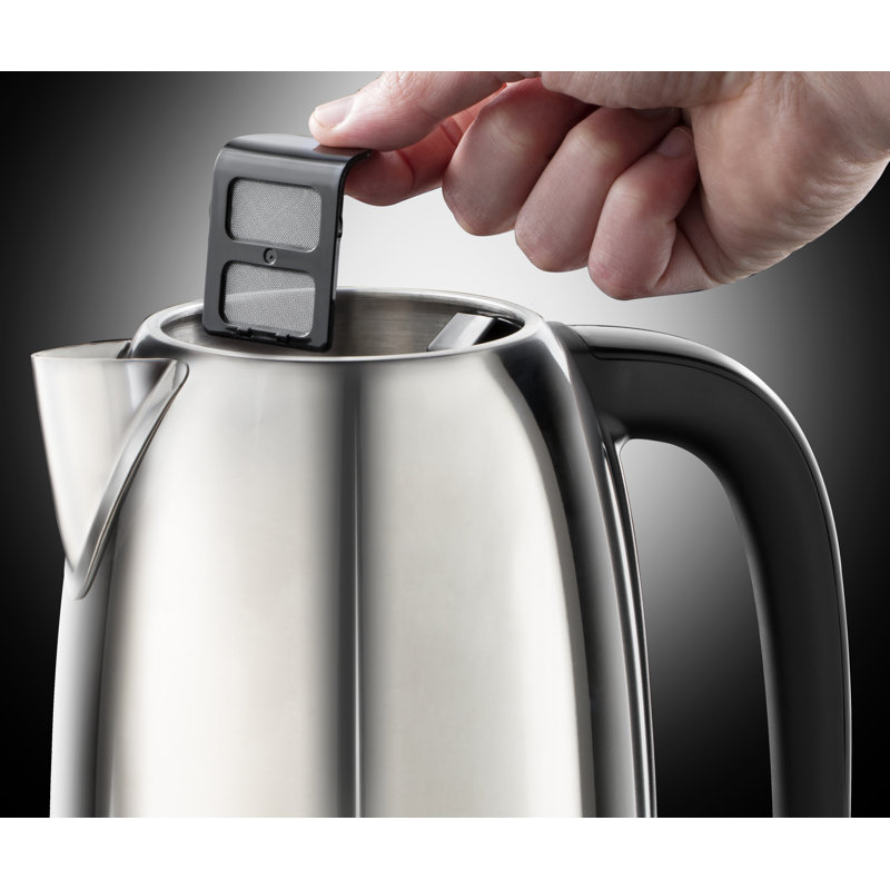 Russell Hobbs Classics Kettle Polished Stainless Steel, 1.7qt, Silver