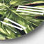 Horloge murale exotique sur fond naturel II Natural Leaves-60327003