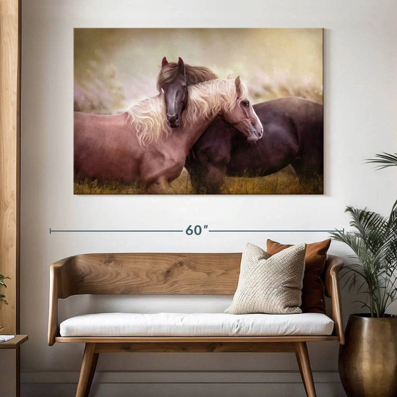 Brampt Illustrative Romantic Horse, 34" H x 51" W
