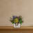 Mixed Hydrangea Silk Arrangement with Rectangle Vase