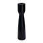 Porte-bougie décoratif décoratif, base en marbre noir effilé de 11 pouces