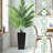 Square Planter For Indoor Or Outdoor Use, 22-Inch High Faux Rattan Design Flower Pot With Automatic Watering System For Porch, Patio, Backyard, Makes Keeping Flowers Easier (Pack Of 2)-458620642