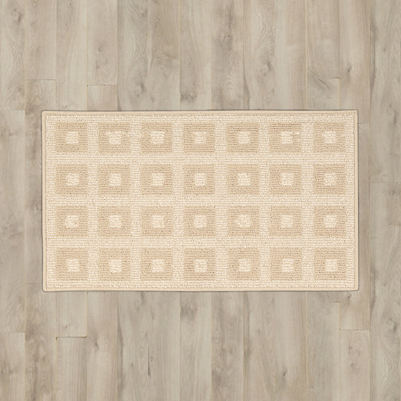 Seema Hand-Tufted Cream Area Rug, Rectangle 2'6" x 4'
