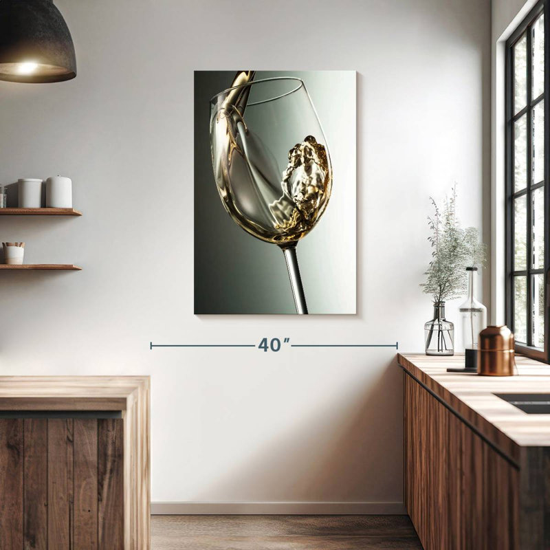 Yarlin Smooth White Wine, 39" H x 26" W