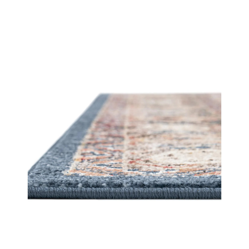 Vern Oriental Area Rug, Rectangle 5' x 8', Blue