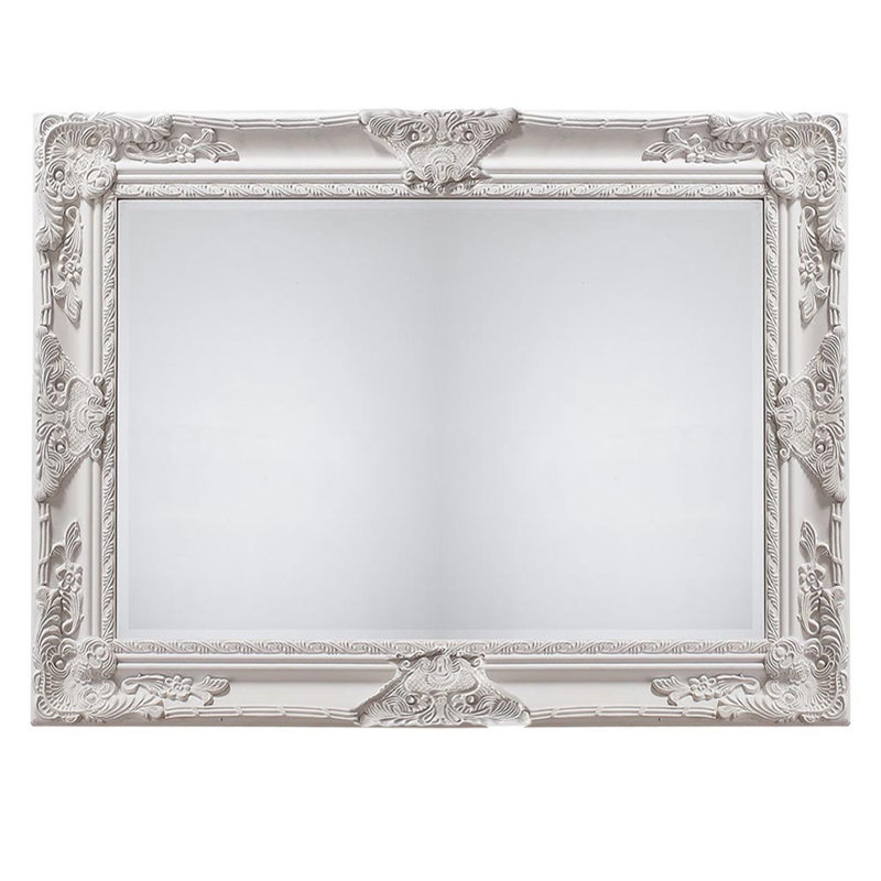 HAMPSIRE Rectangle Wall Mirror 113cm x 83cm, Cream