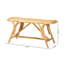 Banc en rotin Bethal