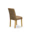 Ensemble de salle à manger 5 pièces Mid Century Modern comprenant une table de salle à manger et 4 chaises rembourrées en tissu de polyester texturé brun, chêne-143847002-174954978-143846949