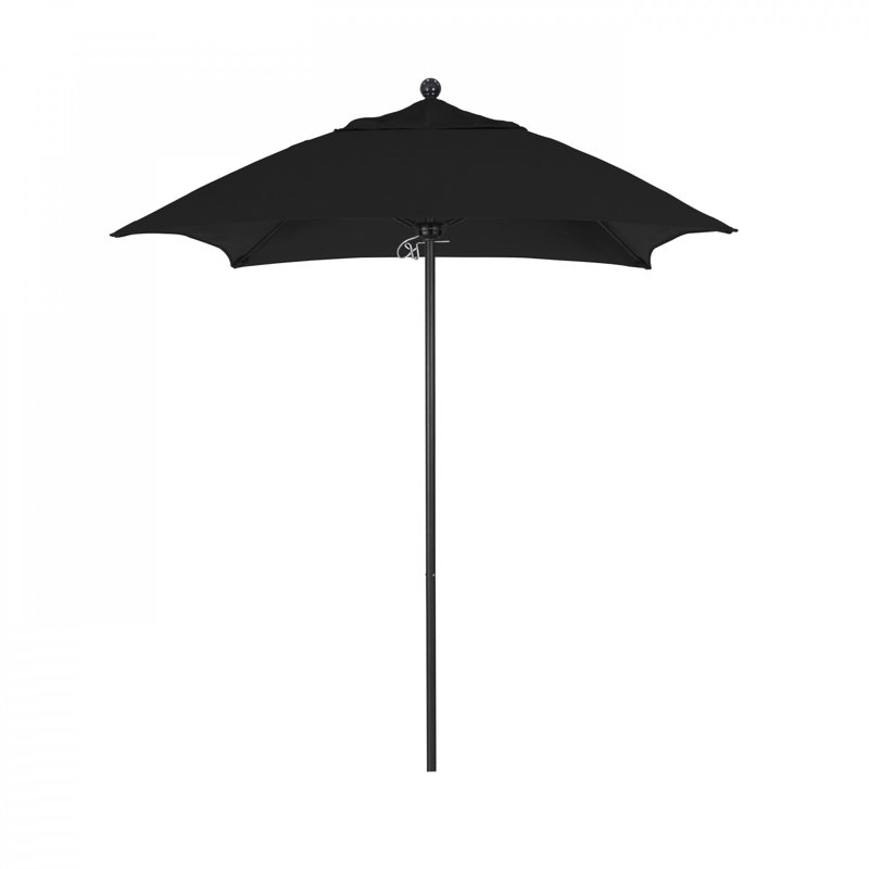 Parasol de marché 6 pi Dwight, Toile Sunbrella® noir