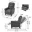 Fauteuil inclinable confortable pour une détente ultime dans le salon.