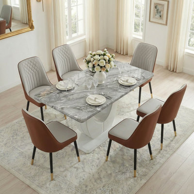Rectangular 62.99'' L X 35.43'' W Dining Table Set