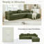 Canapé-lit modulaire surdimensionné à compression de 108 po avec méridienne réversible sans méridienne Hartwick Boneless-1557788598