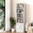 Aleysha Tall Bookshelf with Doors, Storage Bookcase, Free Standing Display Shelf-455812893-411569807