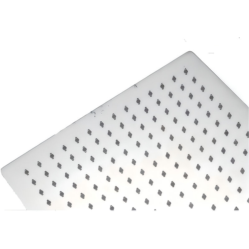 1-Spray Patterns 10 In. Single Wall Mount And Ceiling Mount Square Rain Fixed Shower Head, Polished Chrome