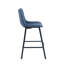 Dasha Microfiber Counter Stool with Metal Legs-832829179