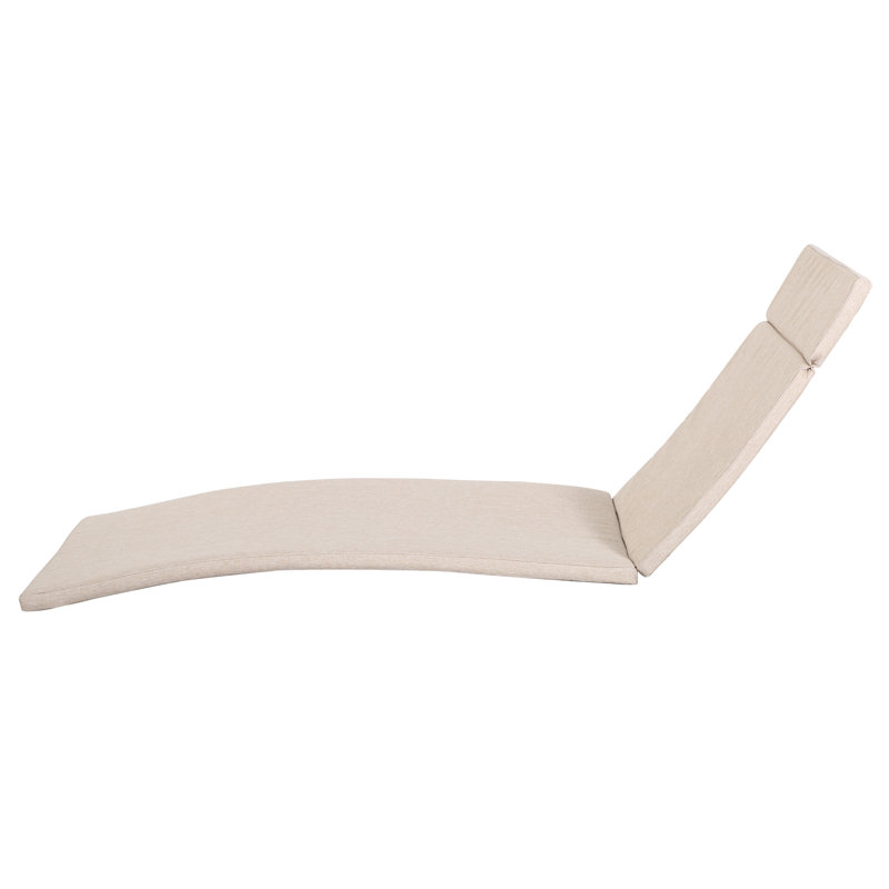 Coussin de chaise longue d'intérieur Cara, Beige Texturé
