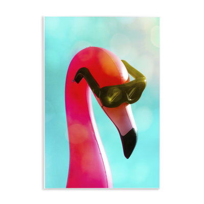 Flamingo Basking in Bokeh Wall Plaque Art by Graffi*tee Studios