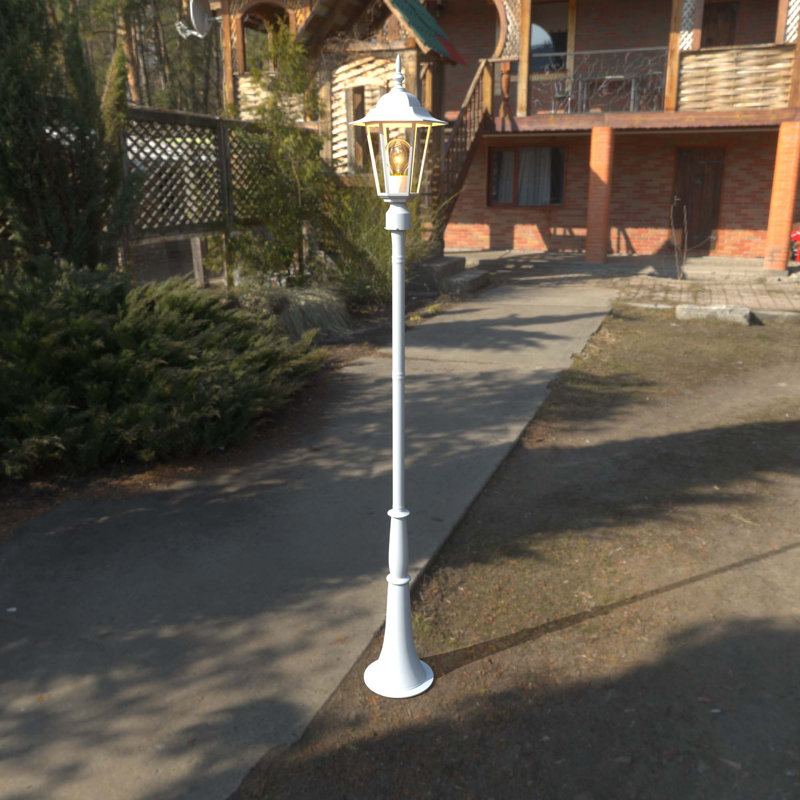 Lampadaire d'extérieur imperméable Berkett (ensemble de 2), Blanc