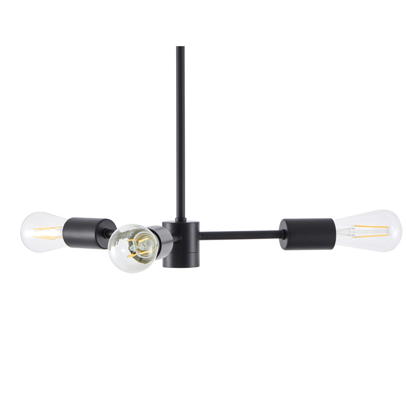 Lustre sphère Spoutnik 3 lumières morethampstead, Noir