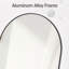 Miroir mural plat en aluminium - Basics by Wayfair ™-242920403