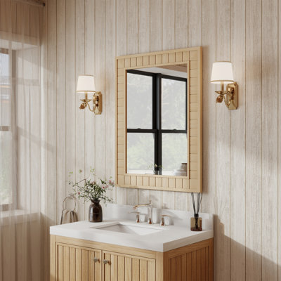 Miroir décoratif rectangulaire imperméable pour salle de bain