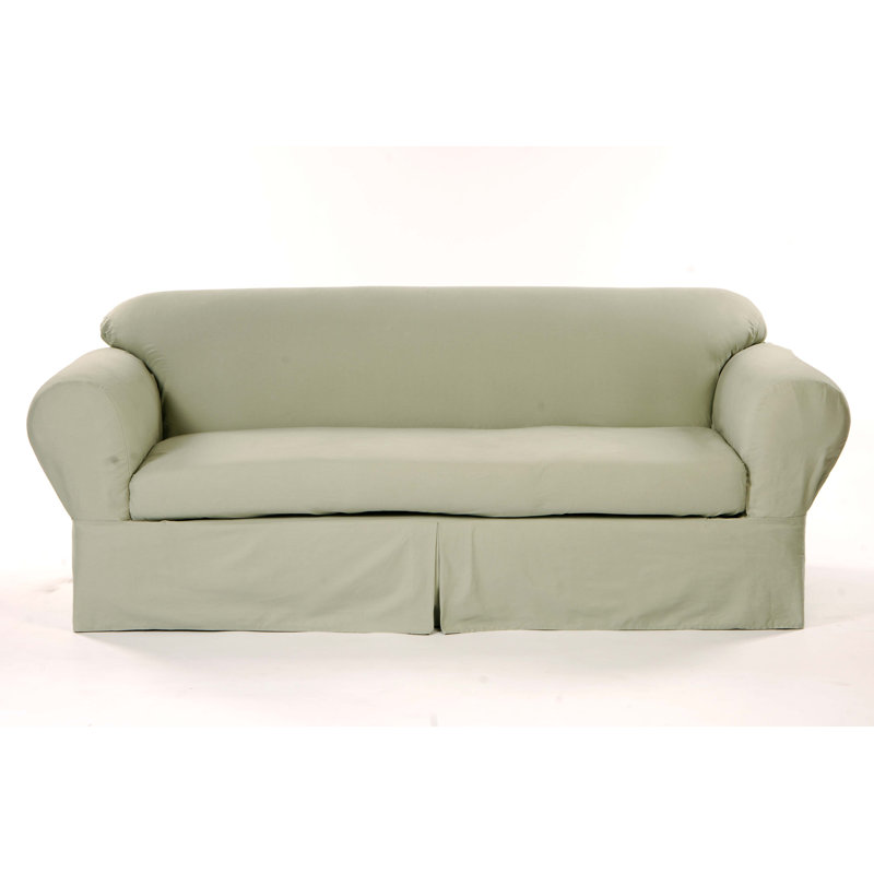 Housse pour canapé à coussins carrés/rectangulaires, Vert