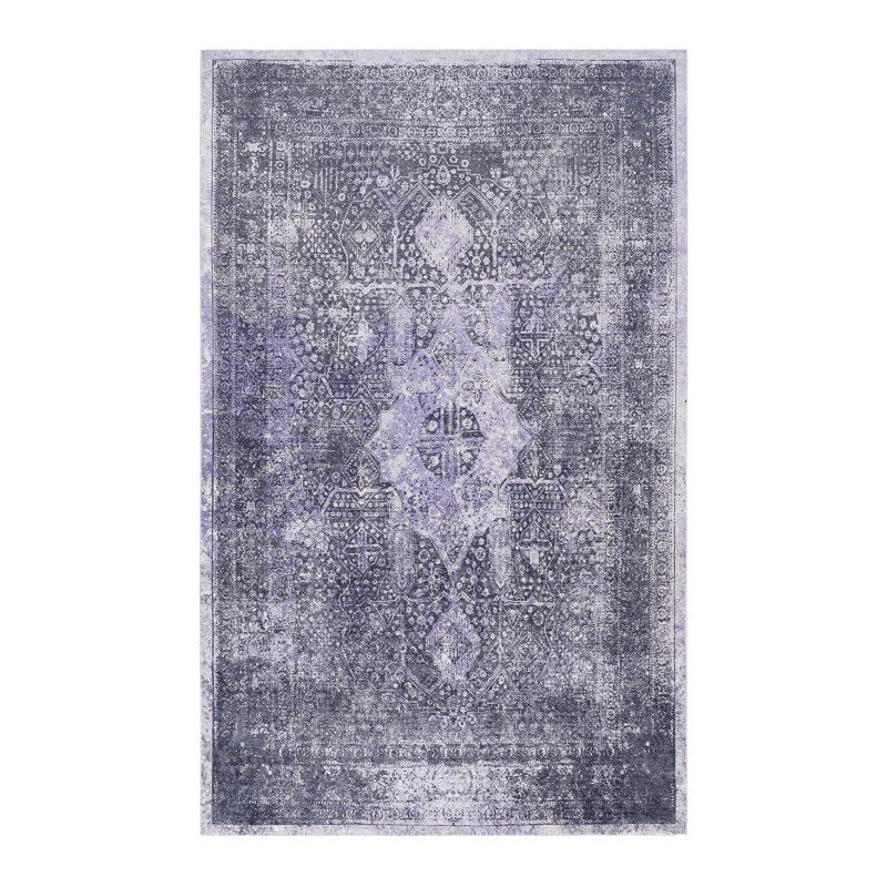 Tapis lavable anthracite (anthracite), Rectangle de 5 pi x 8 pi