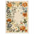 Floral Machine Washable Area Rug with Rubber Backing Non Slip Low Pile Aesthetics Carpet for Living Room Bedroom Office Playroom-1511568391