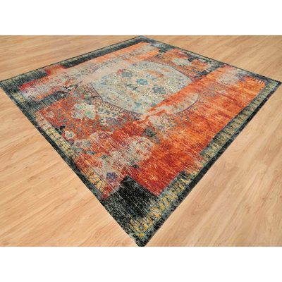 Tevish One-of-a-Kind 12'1" New Age Square Wool Area Rug