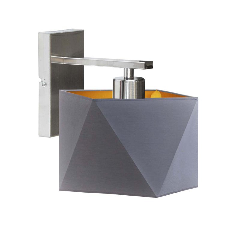 Zuckerman Steel Armed Sconce, Gray