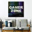 «Video Games Gamer Zone», impression sur toile-92563252