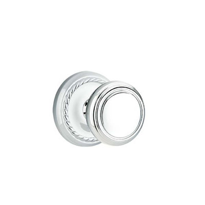 Ensemble de faux boutons Emtek avec rosette en corde et bouton Norwich