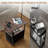 Floor Lamp With Side Table, 2 Storage Drawers & Adjustable Reading Light, USB/Type C/AC Charging Ports, 3 Color Temperatures For Bedroom, Living Room, Home Office