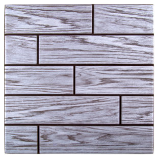 Carreau de métro en PVC 12 po x 12 po Woodgrain