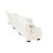 Luxury Sectional Couch - Oversized L Shaped Deep Seat Chenille White Living Room Furniture Modular With